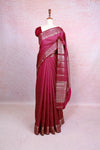Purple Semi Banarasi Saree - Seematti