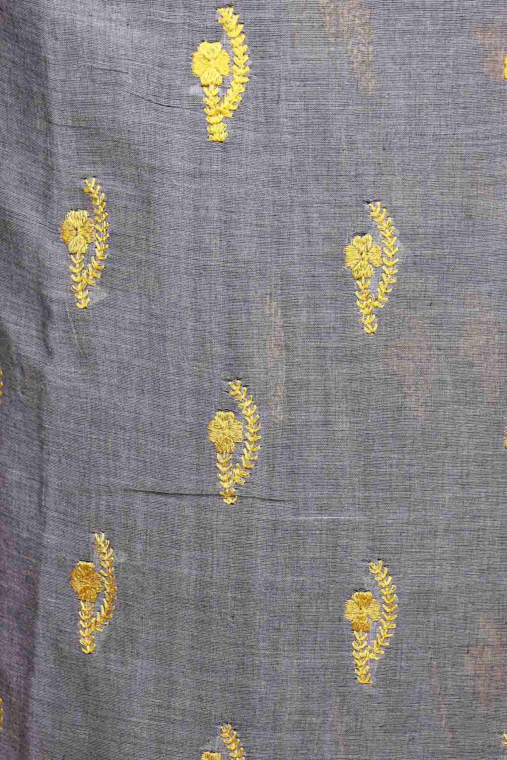 Ash Mul Cotton Saree