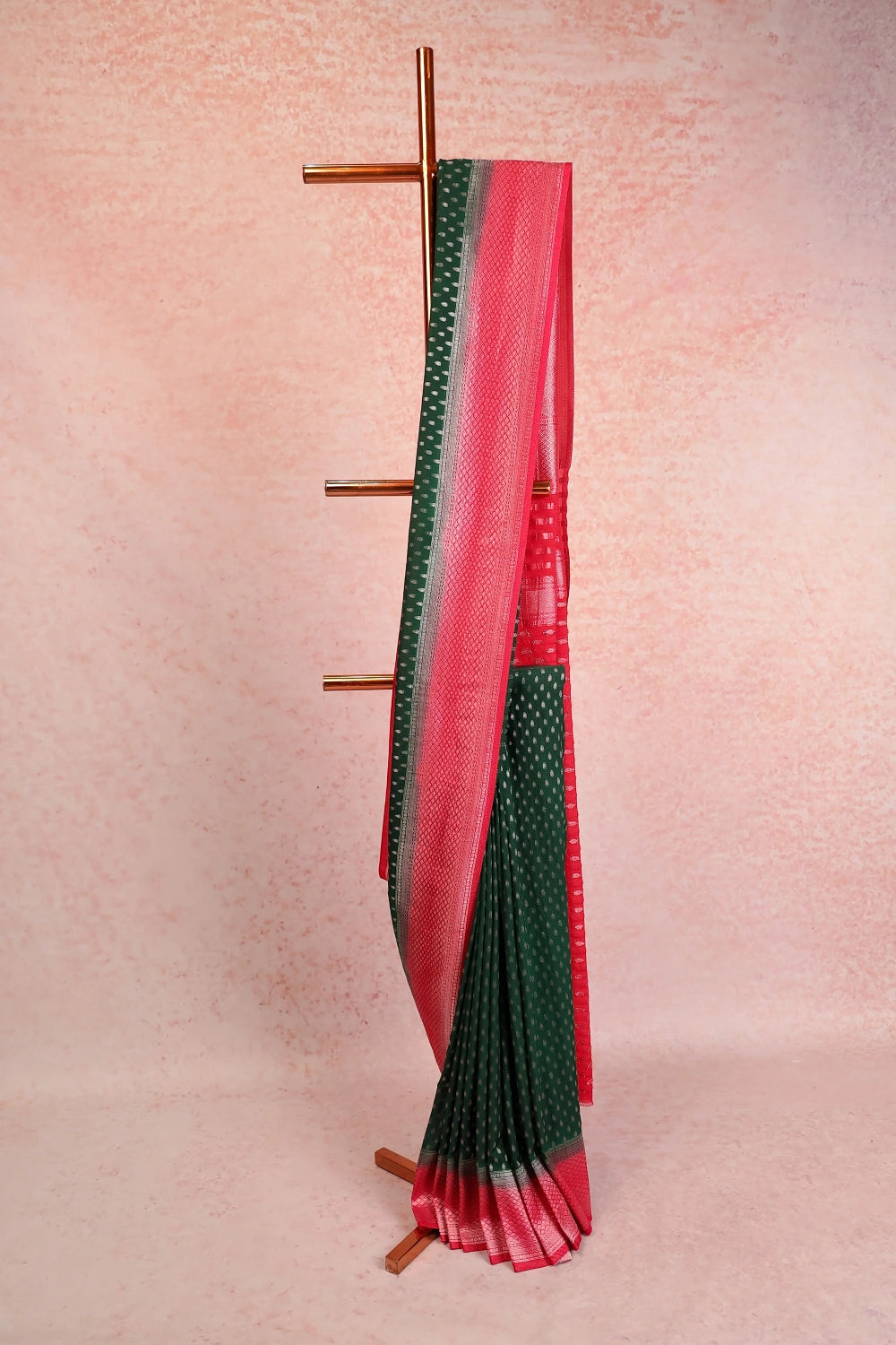 Green Banarasi Georgette Saree