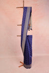 Blue Semi Banarasi Saree