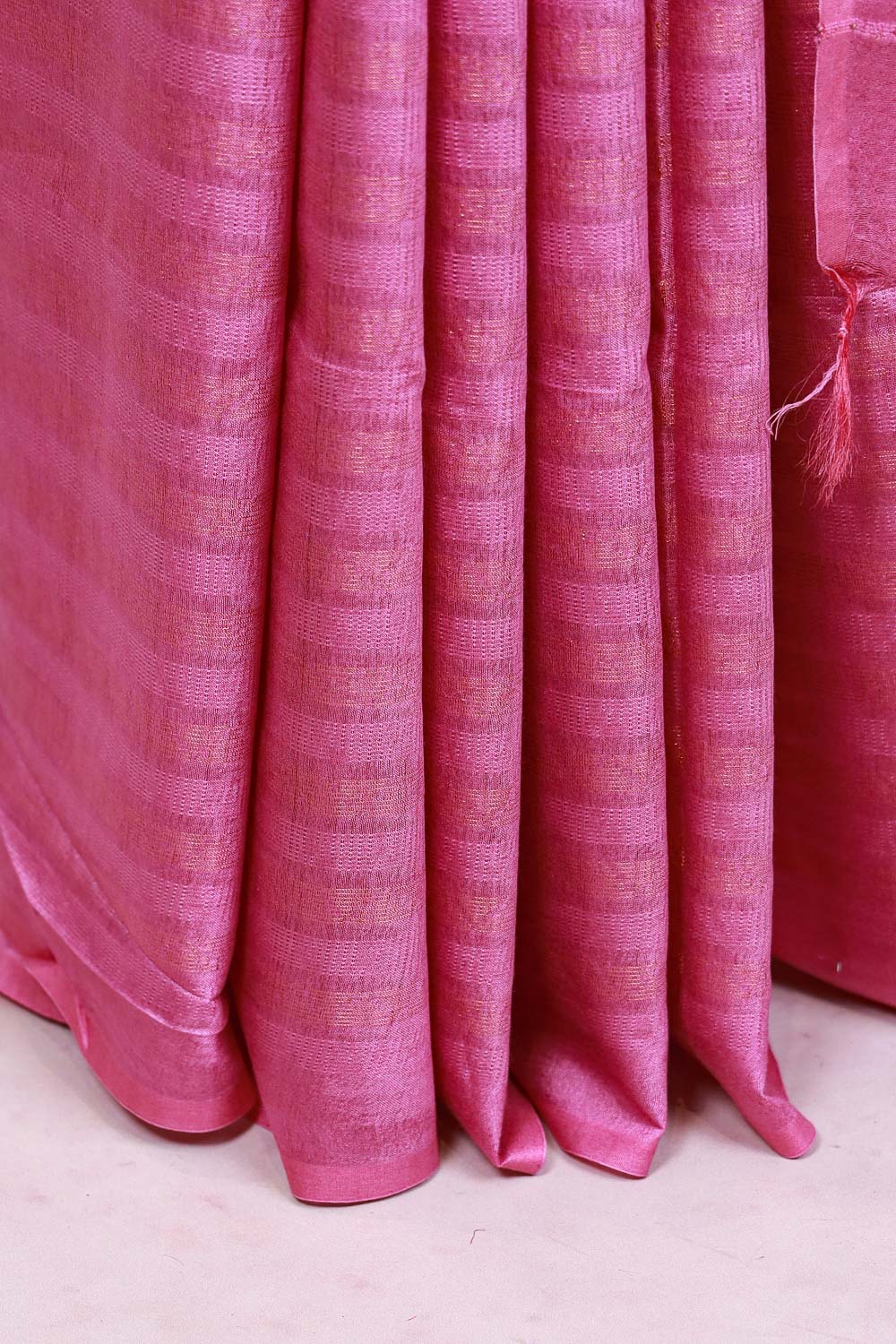Pink Semi Tussar Saree