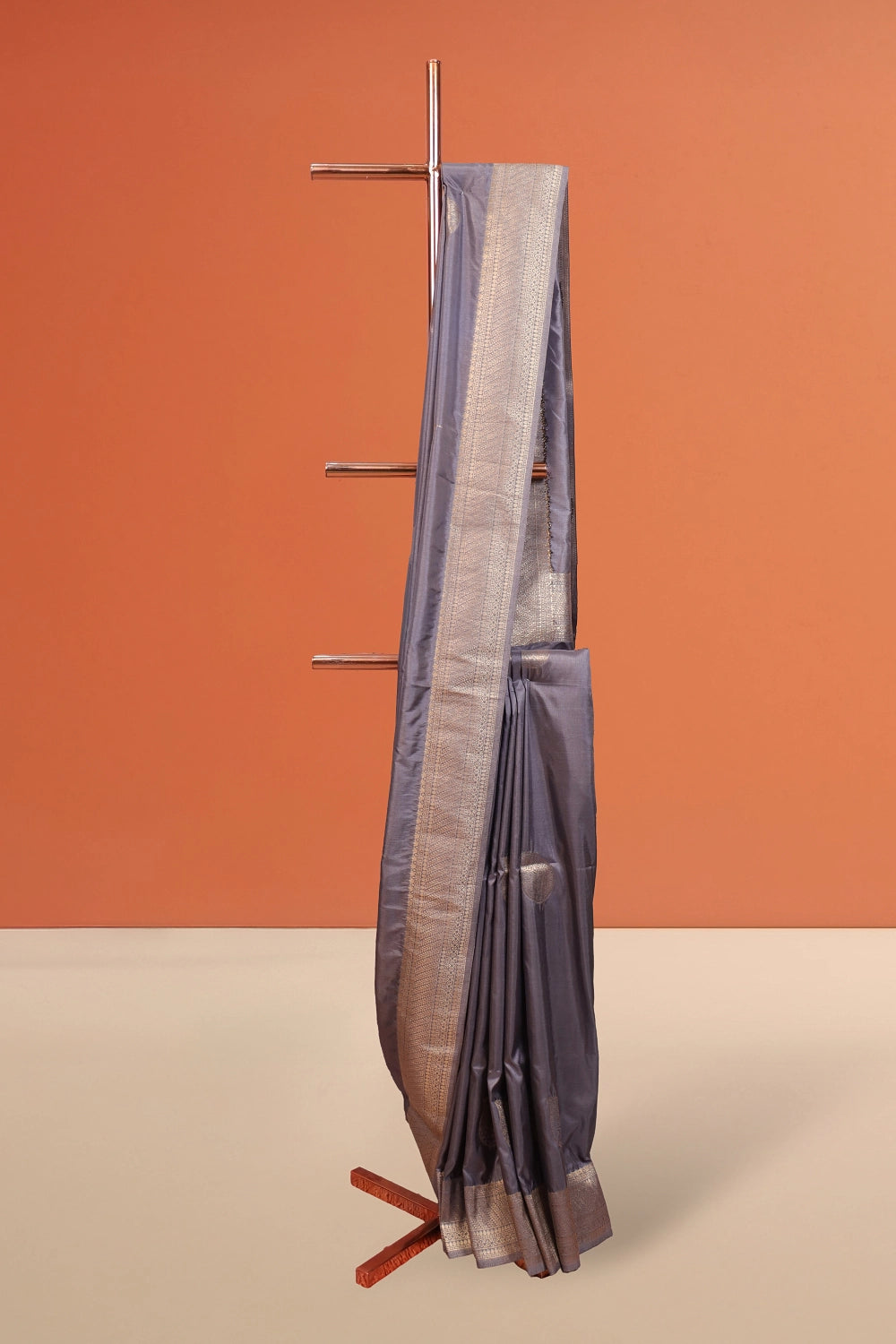 Ash Semi Jute Saree