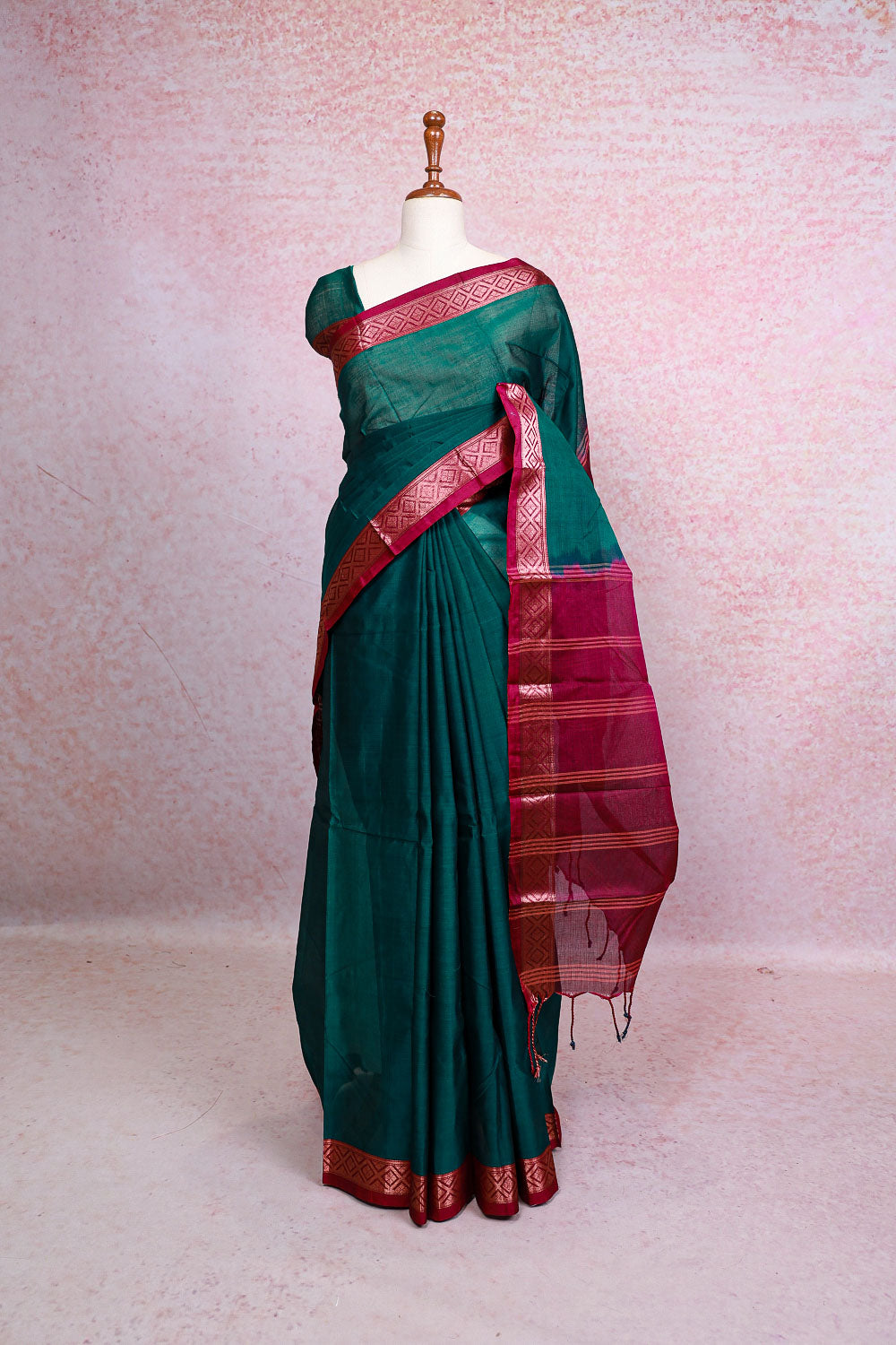 Green Kanchi Cotton Saree