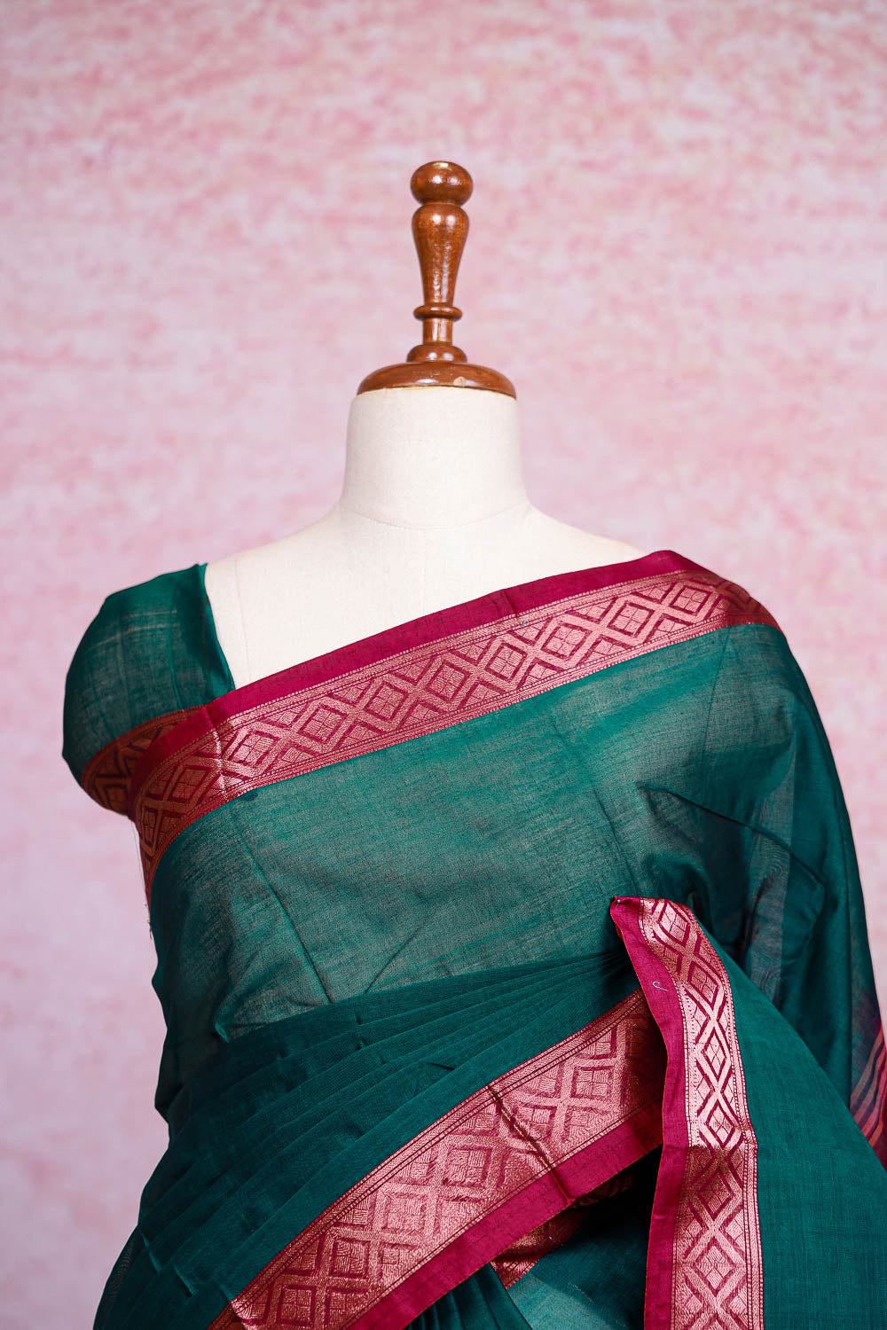 Green Kanchi Cotton Saree