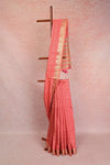 Peach Semi Tissue Saree