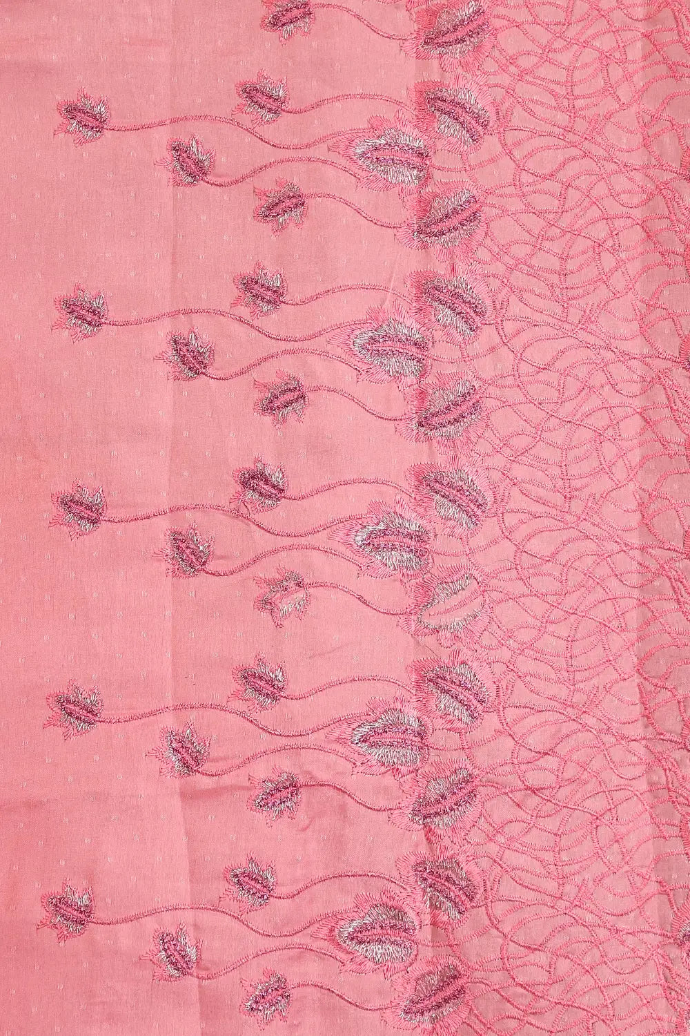 Light Peach Semi Tussar Saree