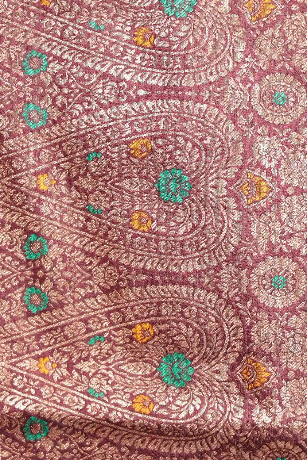 Brown Jute Banarasi  Saree