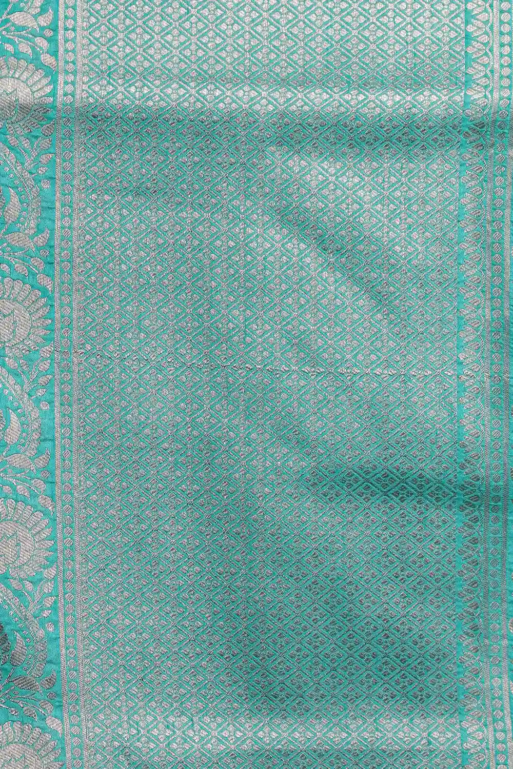 Light Green Jute Banarasi  Saree