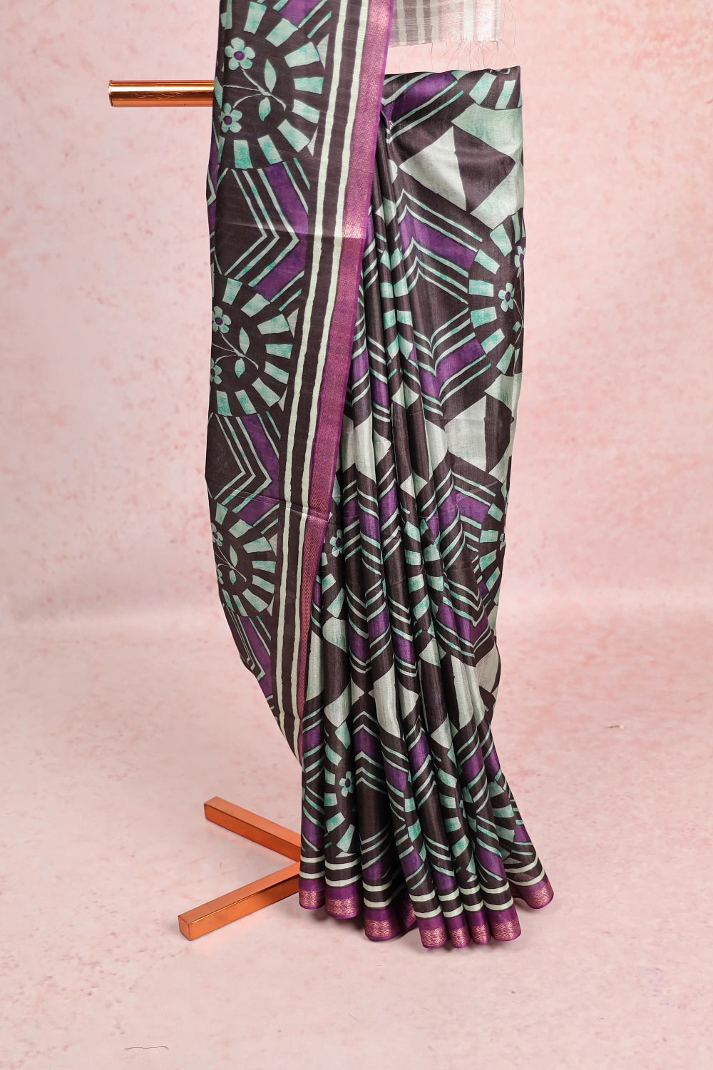 Multi Color Semi Tussar Saree