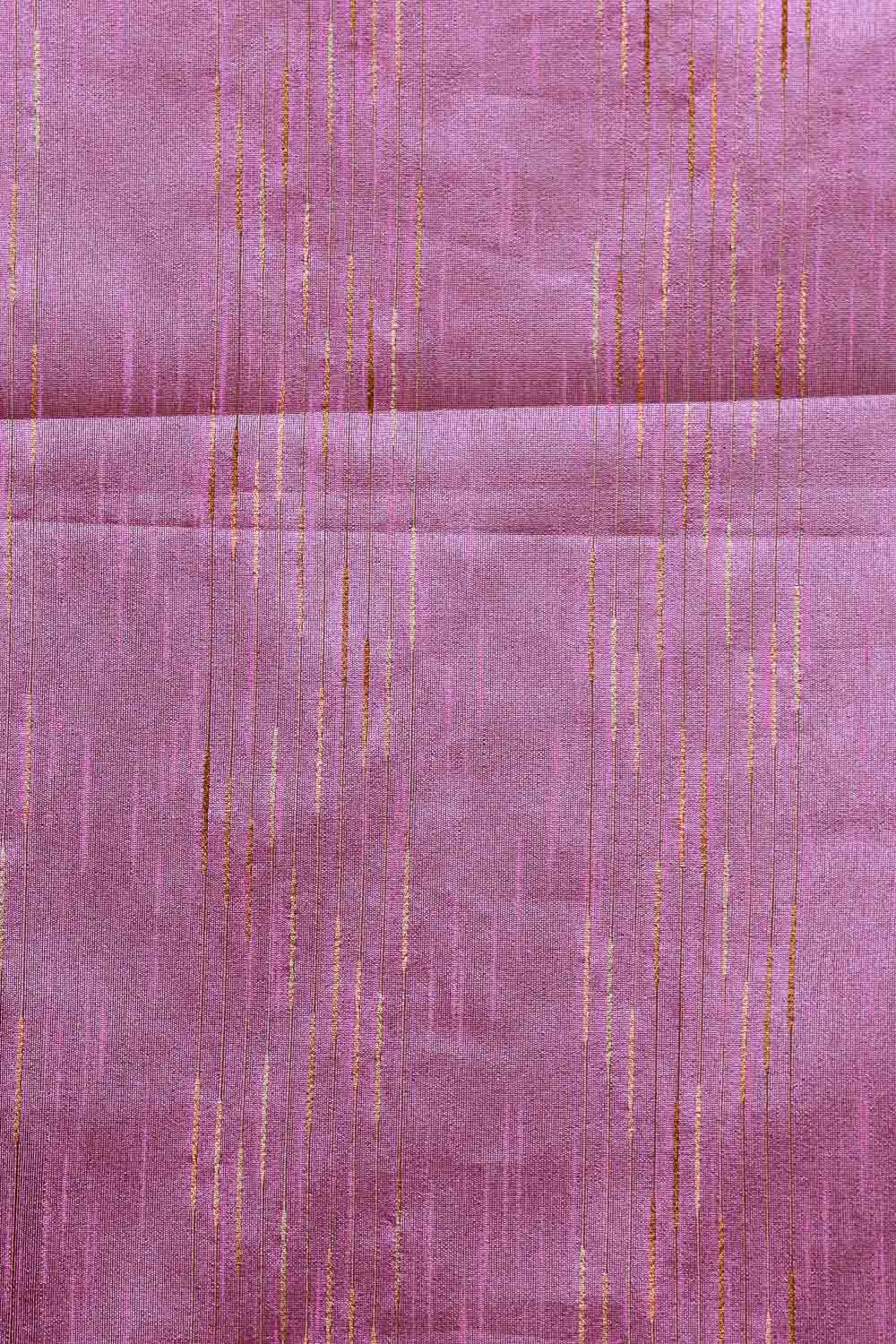 Lavender Pink Semi jute Saree