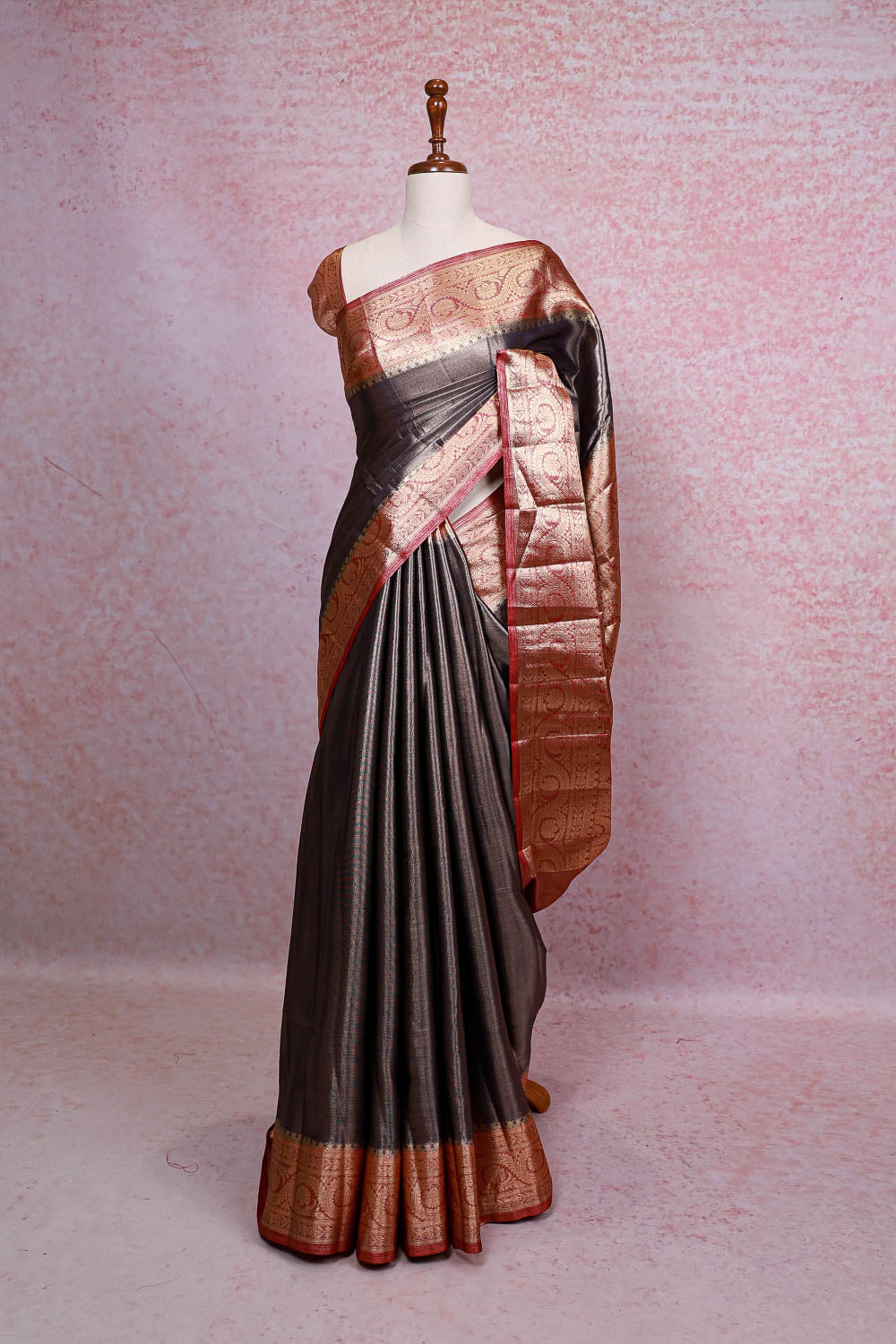 Violet Semi Tissue Saree