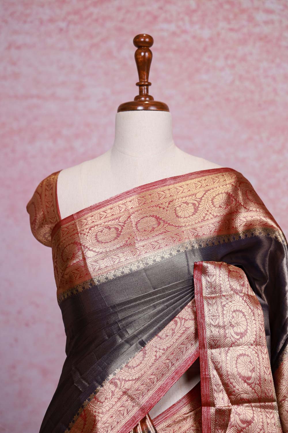 Violet Semi Tissue Saree