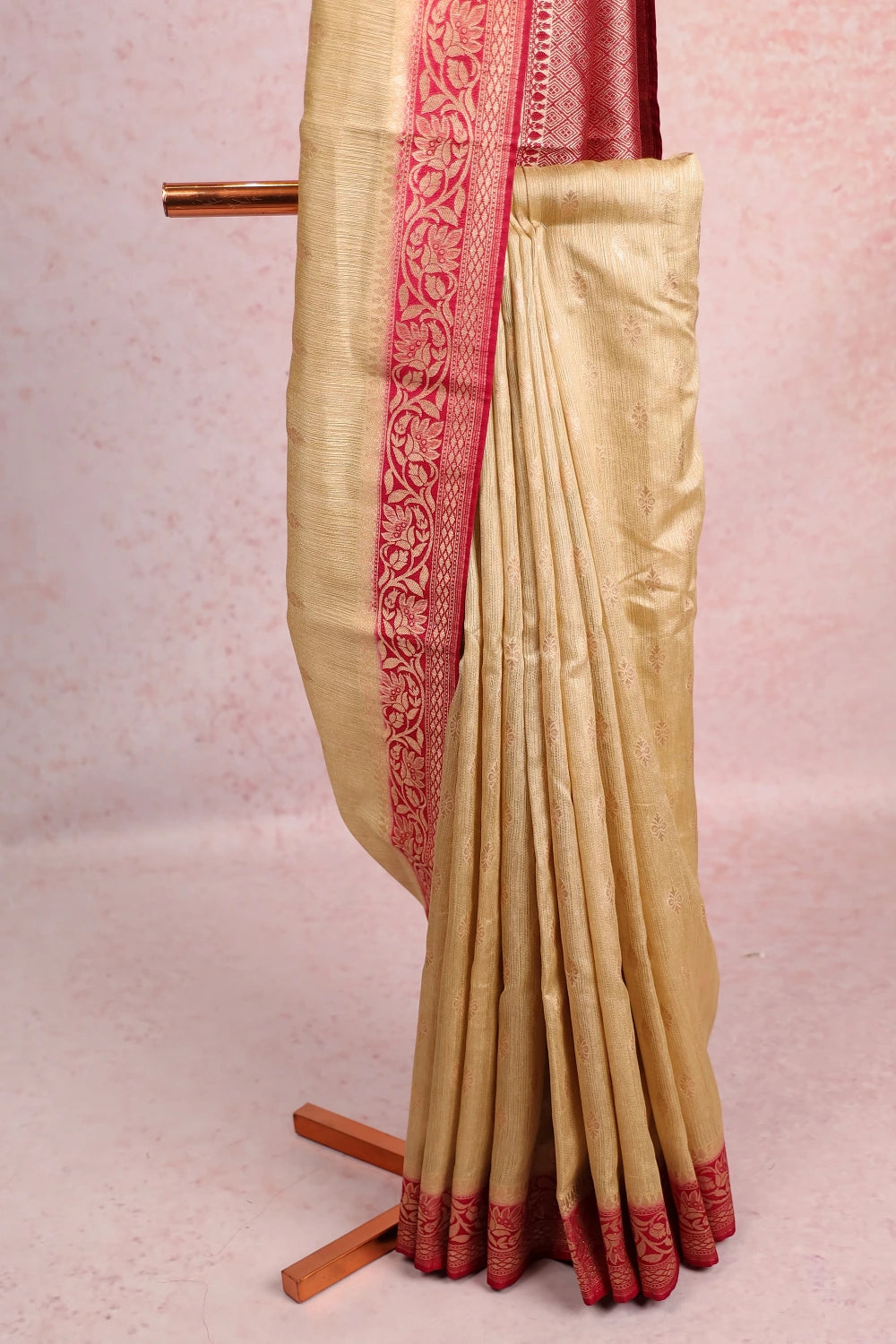 Olive Green Semi jute Saree