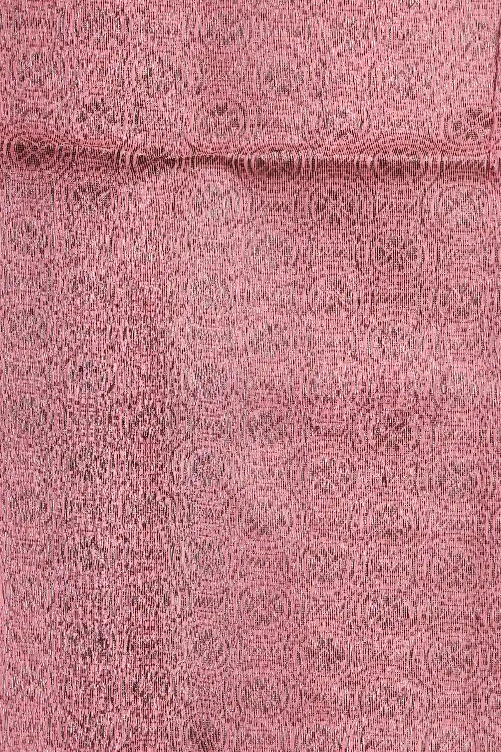 Peach Cotton Silk Saree