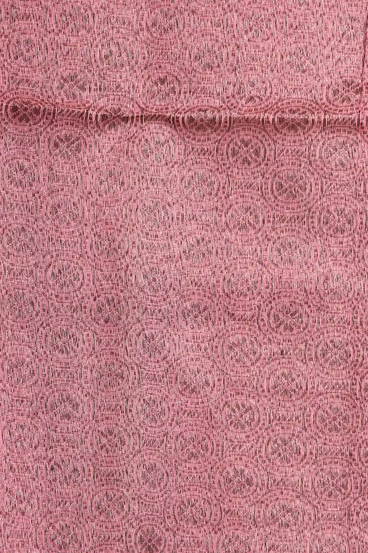 Peach Cotton Silk Saree