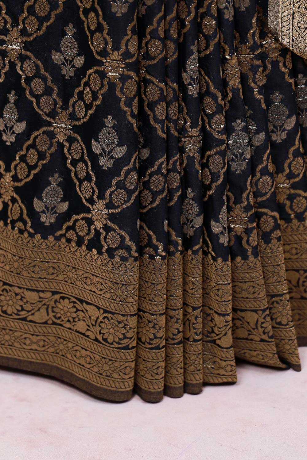 Black Georgette Saree
