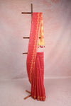 Rust Red Cotton Saree