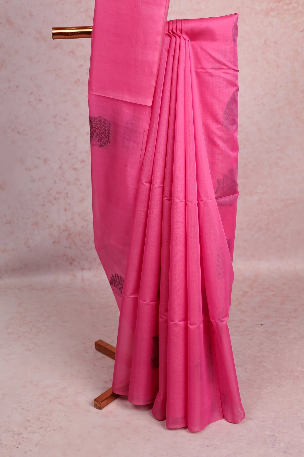 Pink Cotton Silk Saree