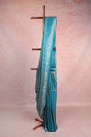 Sky Blue Jute Banarasi Saree