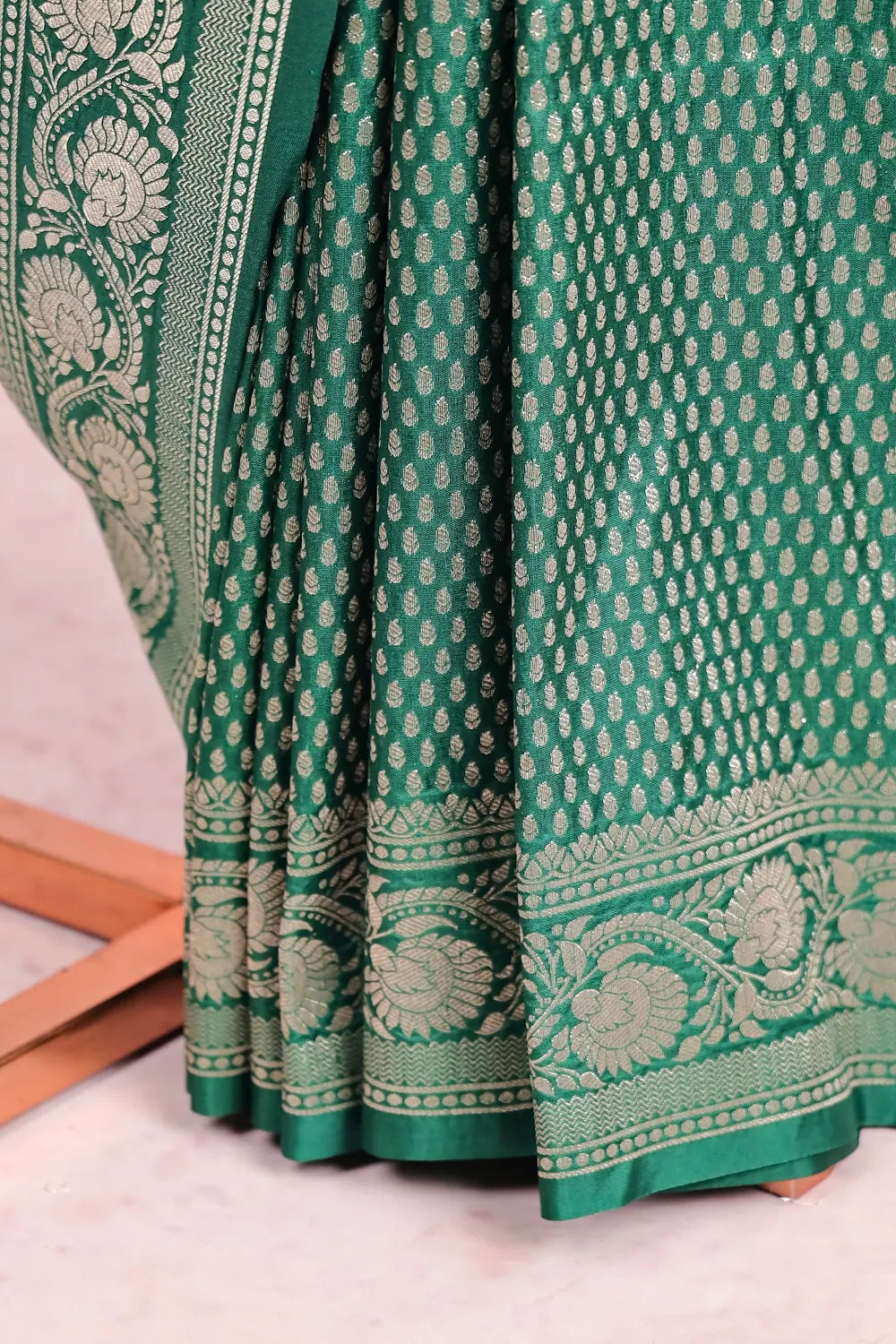 Green Jute Banarasi Saree