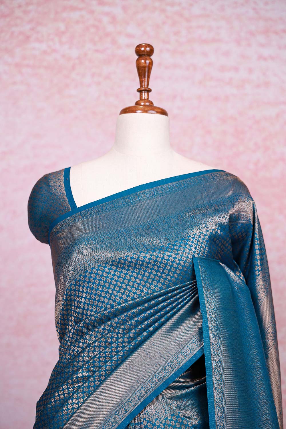 Blue Kubera Silk Saree - Seematti