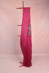 Beetroot Color Semi Jute Saree
