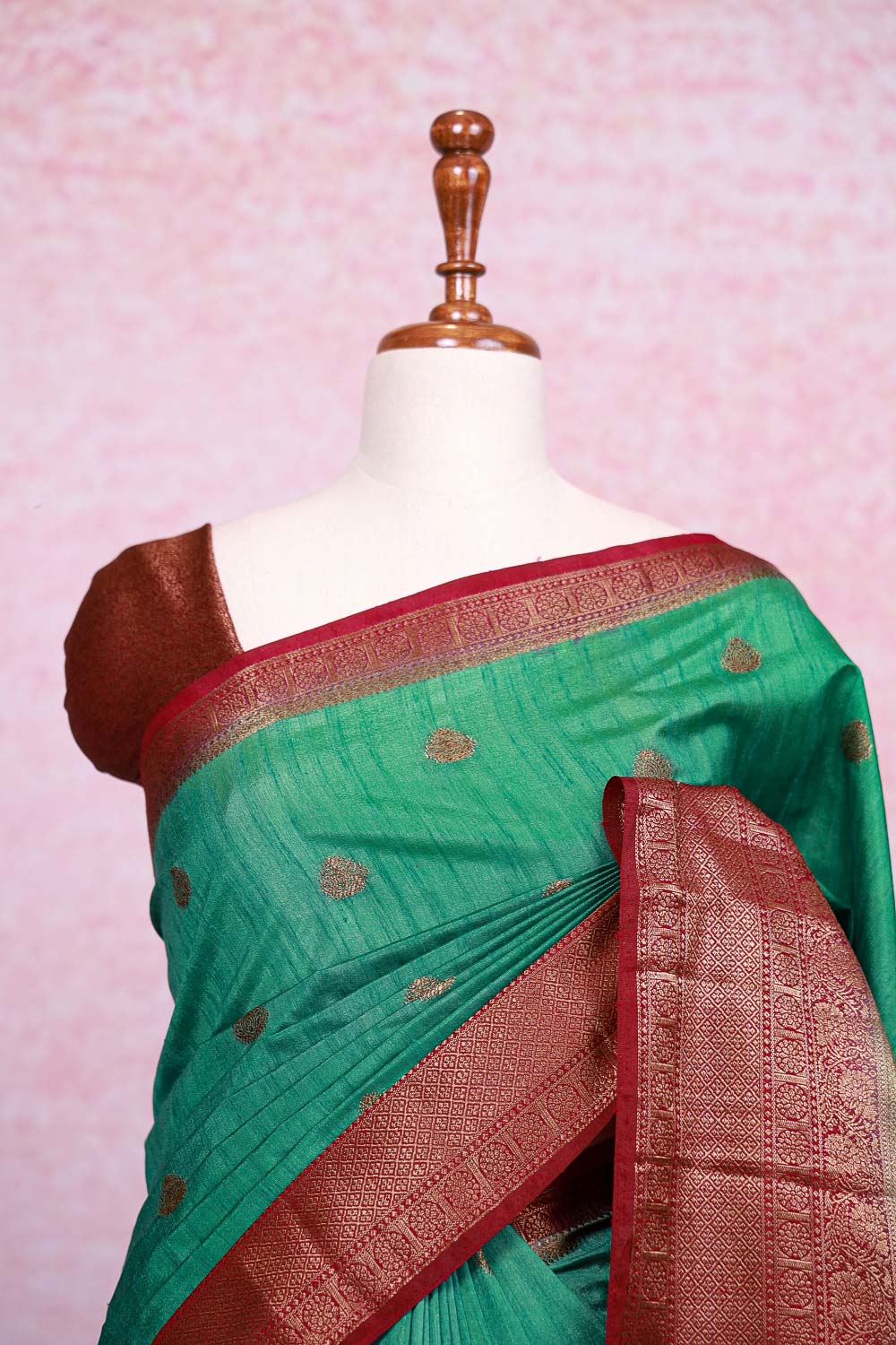 Green Semi Silk Saree
