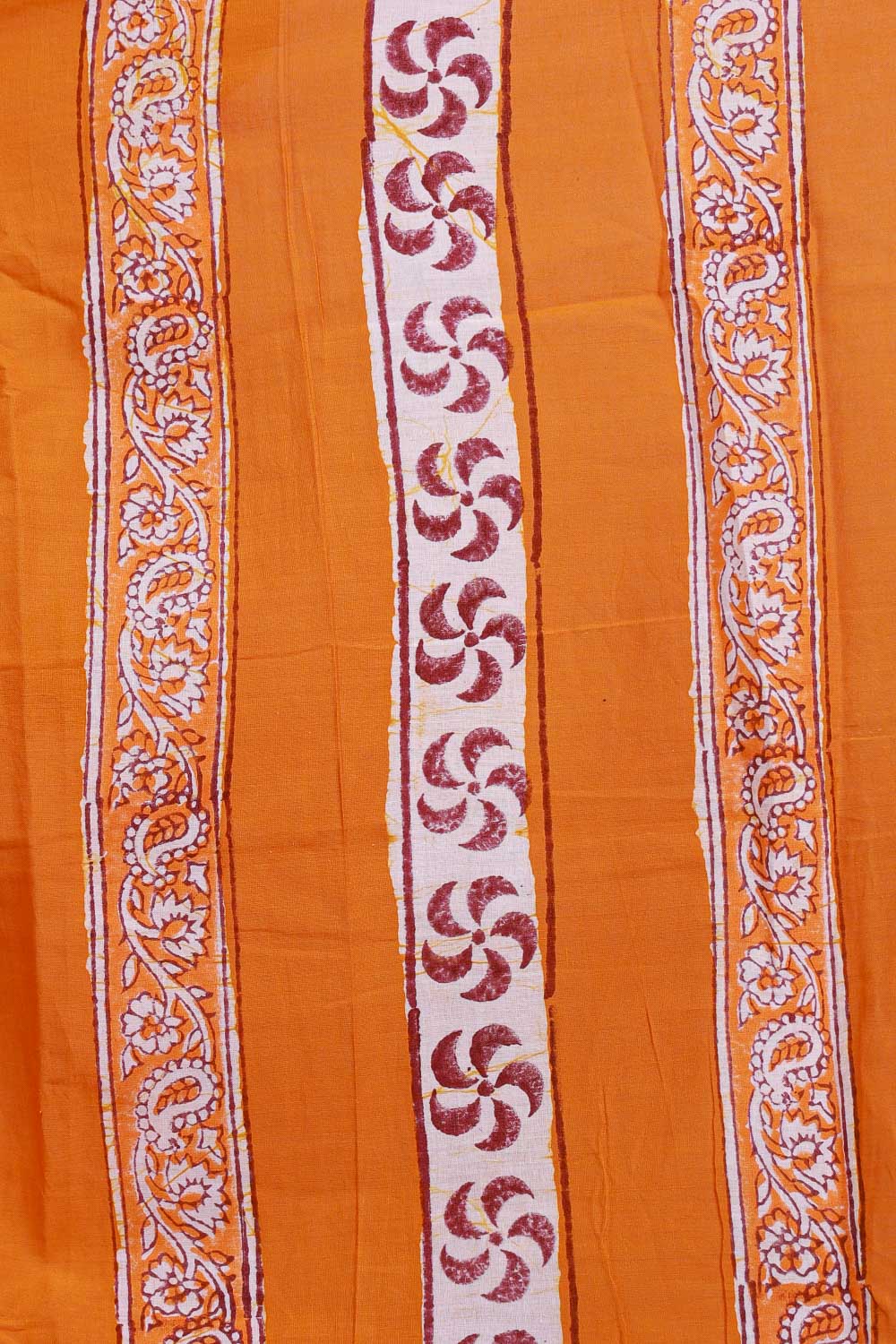 Cream Cotton Saree