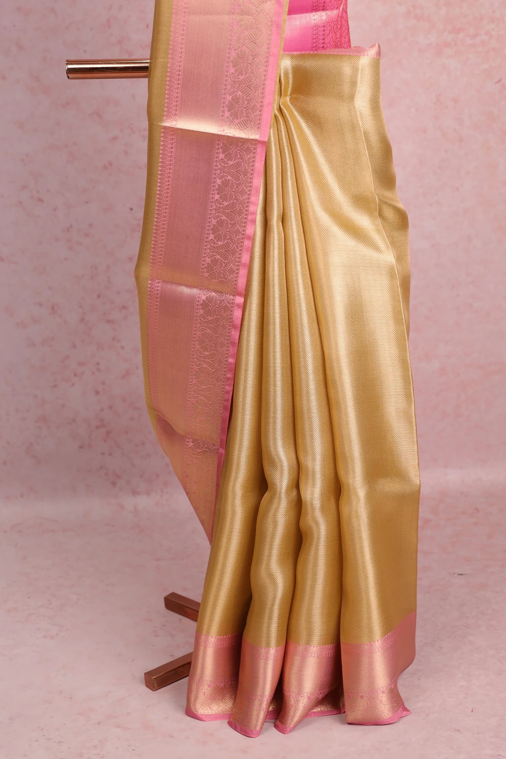 Gold Semi Tussar Saree