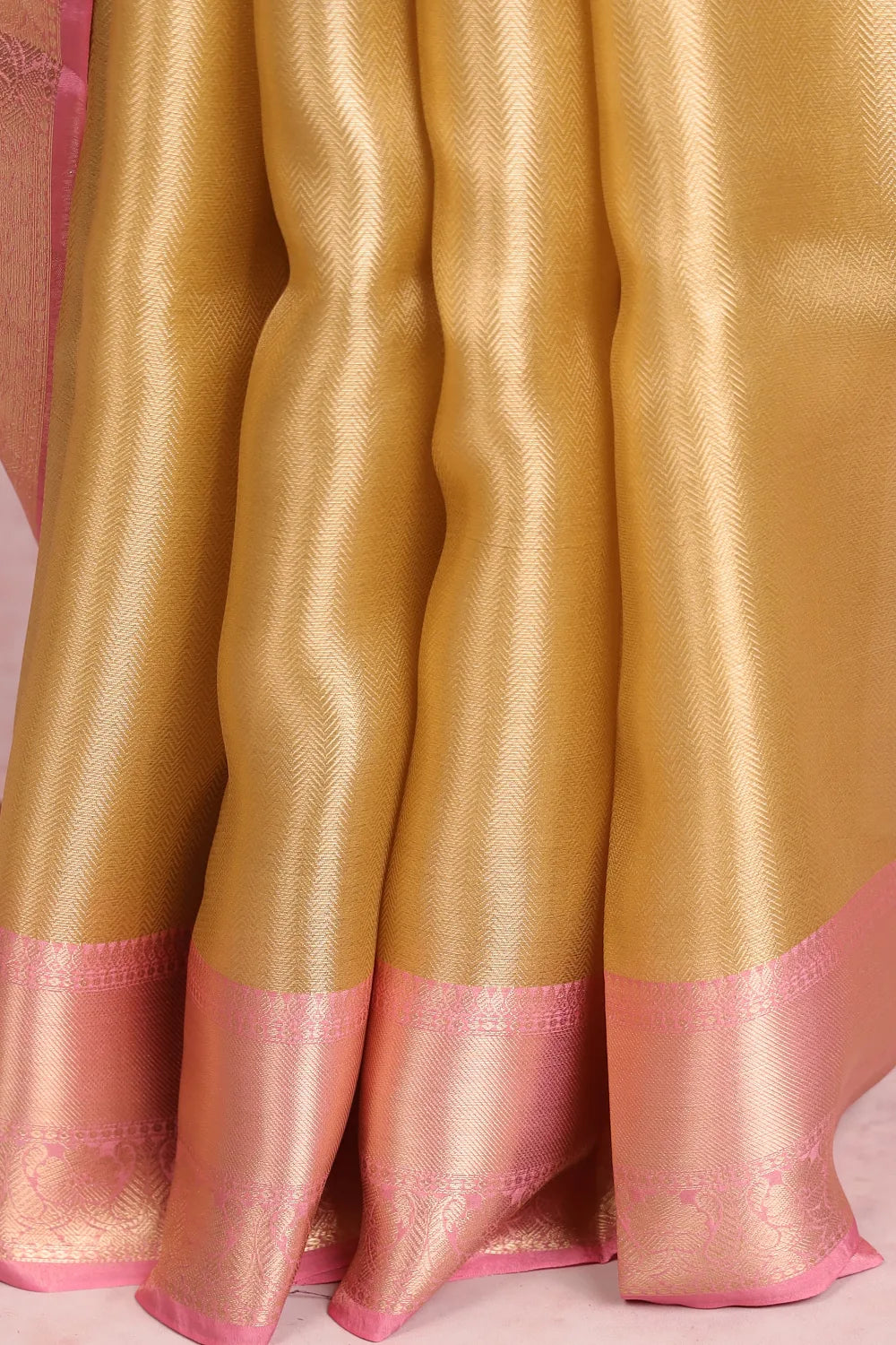 Gold Semi Tussar Saree