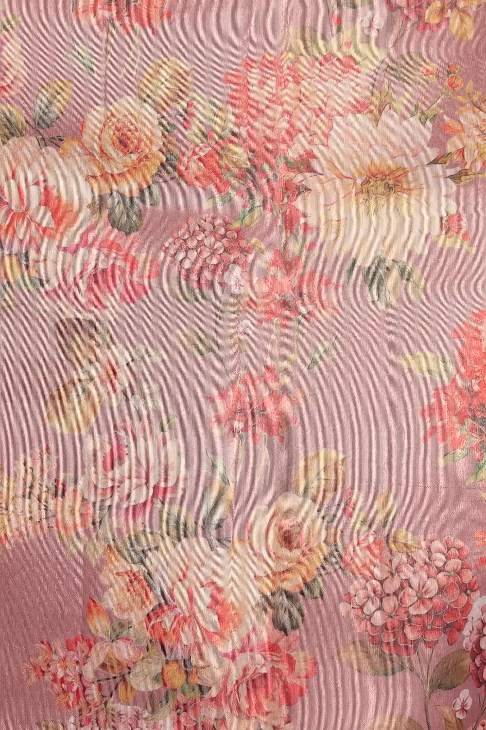 Peach Semi Tussar Saree