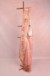 Peach Semi Tussar Saree