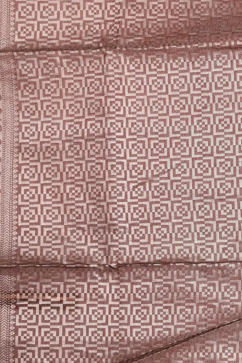 Khaki Cotton Silk Saree