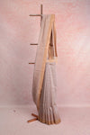 Light Ash Dupion Silk Saree