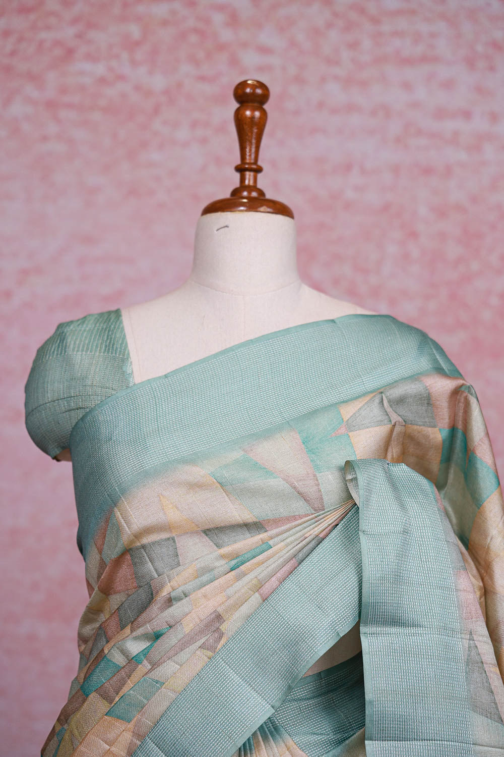 Off White Semi Tussar Saree