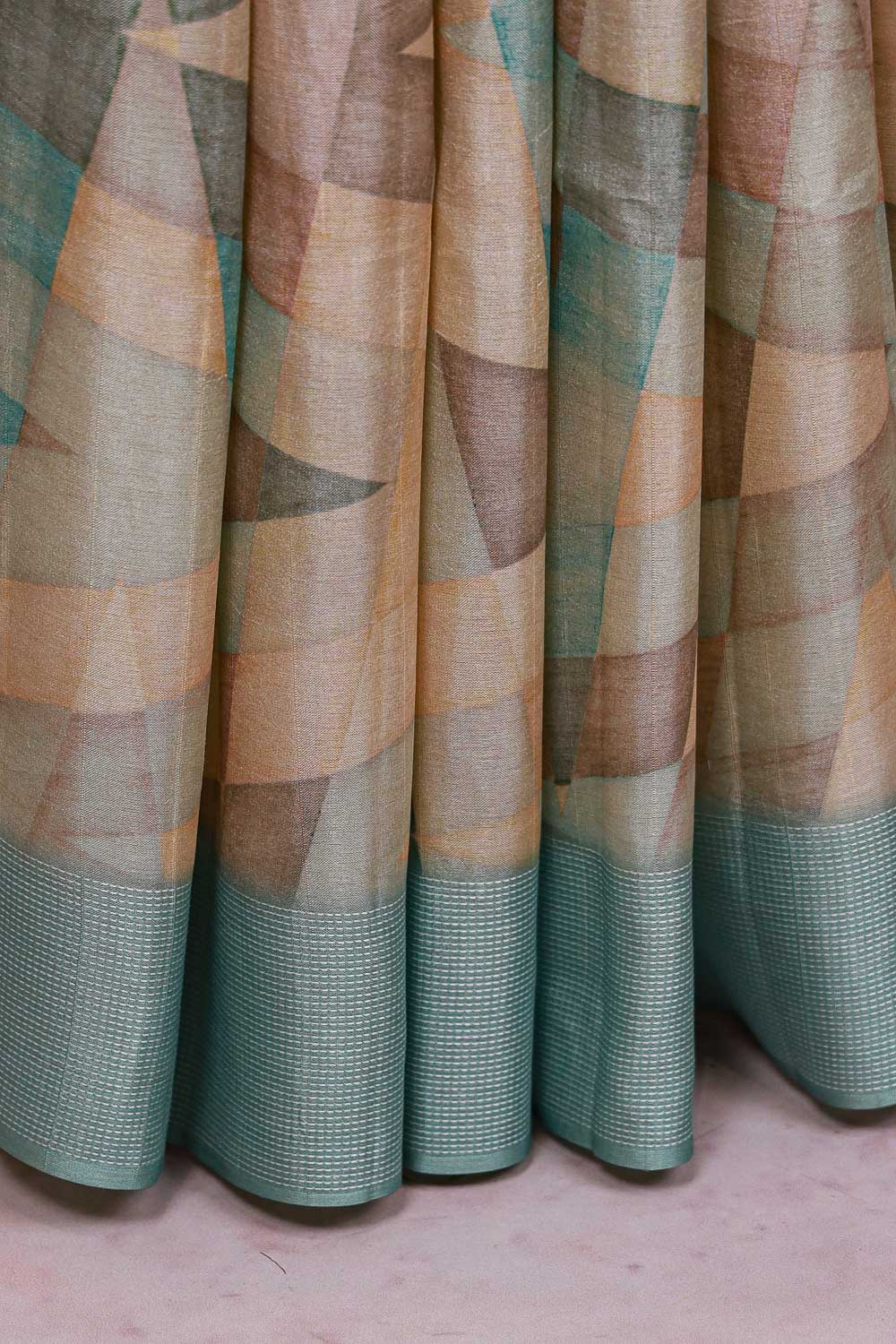 Off White Semi Tussar Saree