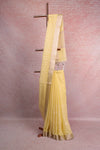 Yellow Semi Tissue Saree