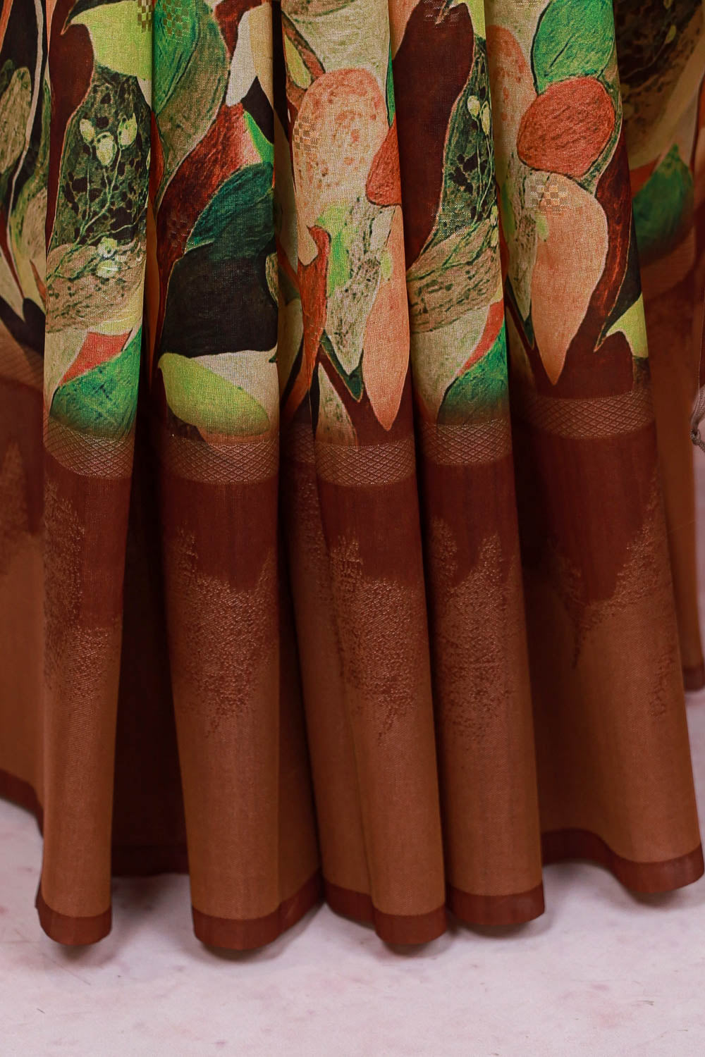 Multi Color Semi Jute Saree