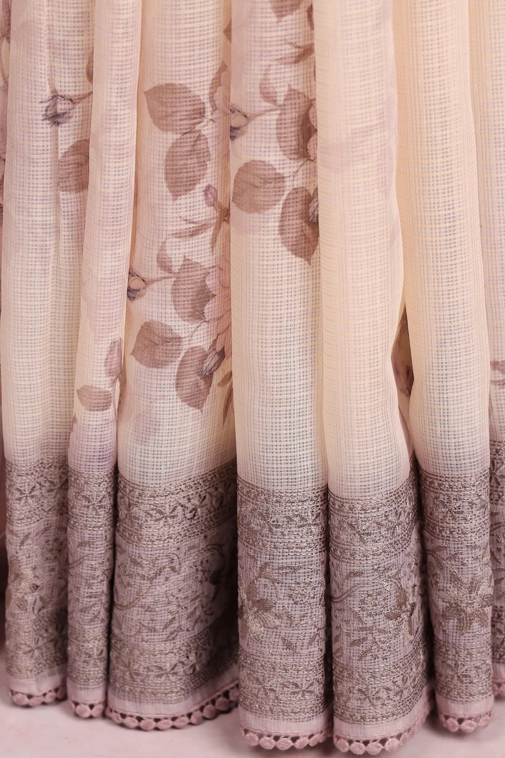 Beige Kota Saree