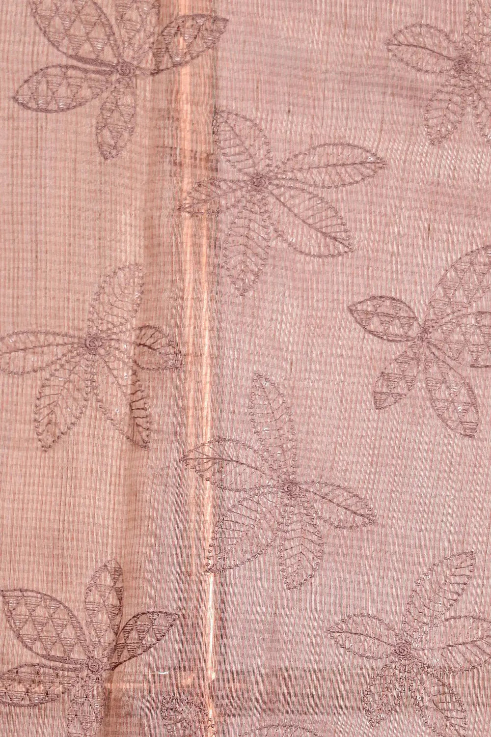 Light Peach Tissue Kota Saree