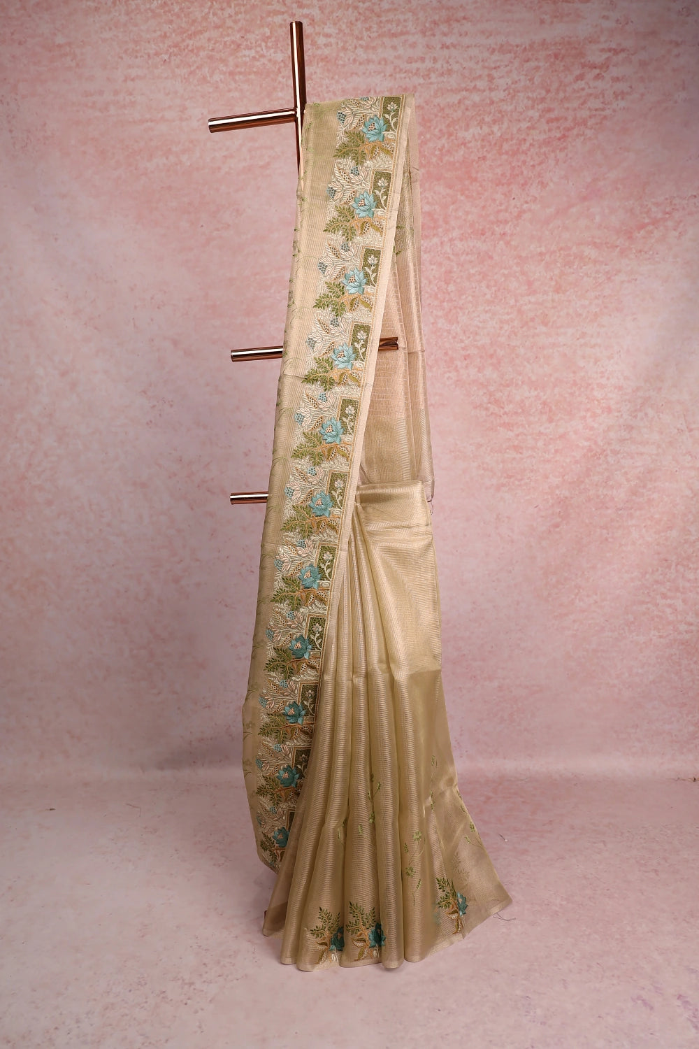 Gold Tissue Kota Saree