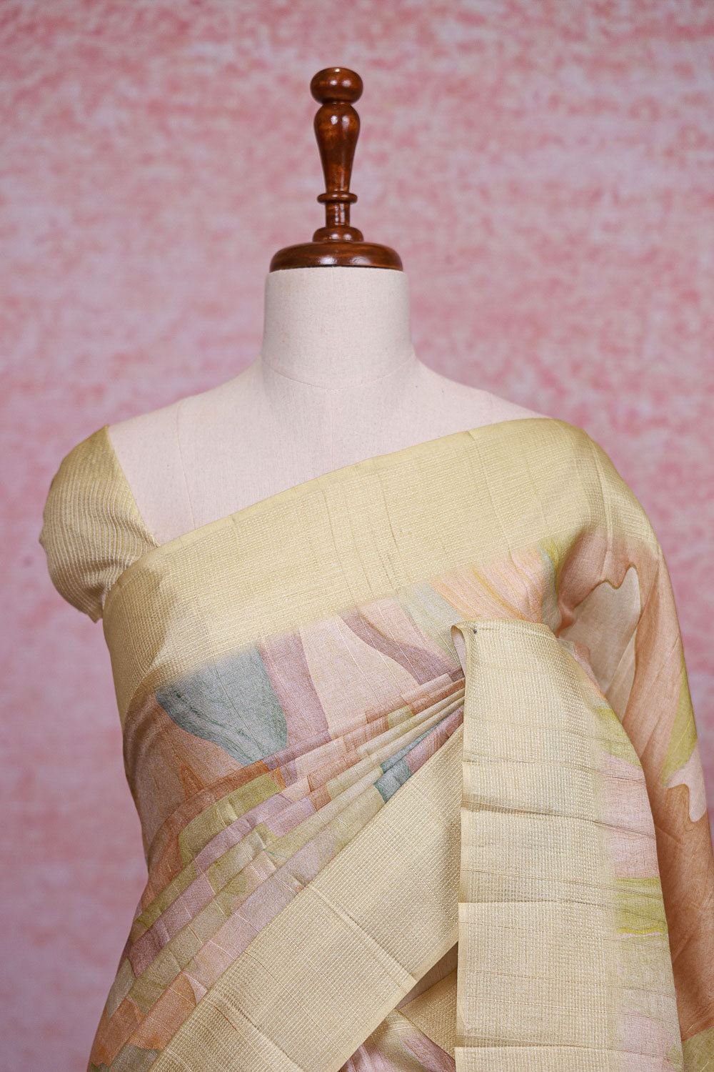 Multi Color Semi Tussar Saree