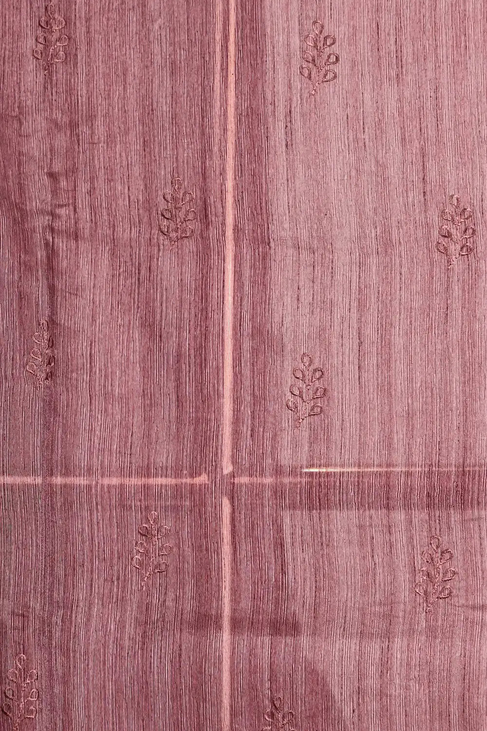 Pastel Coffee Brown Semi Jute Saree