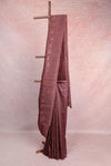 Pastel Coffee Brown Semi Jute Saree