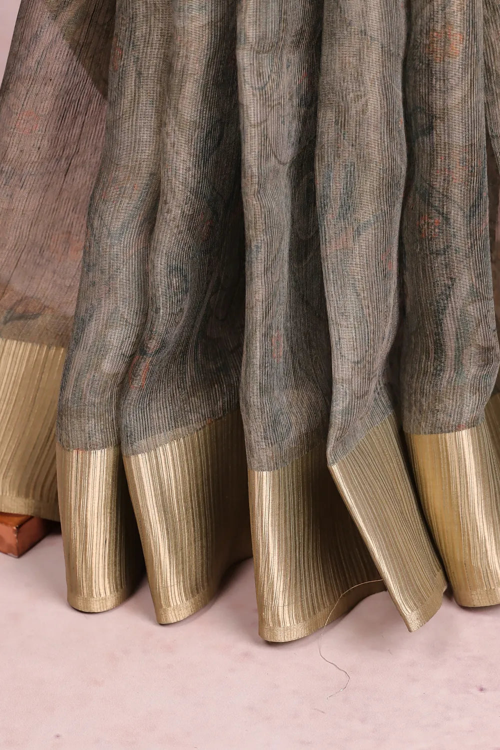 Pastel Green Chanderi Tissue Saree