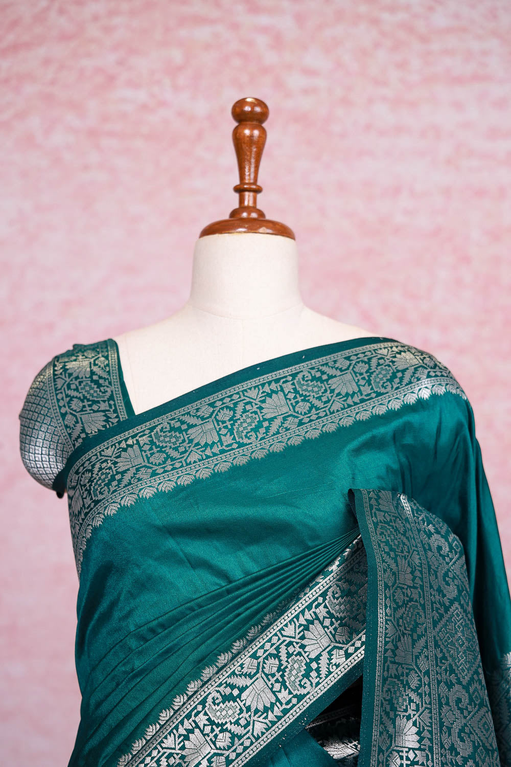 Green Semi Silk Saree