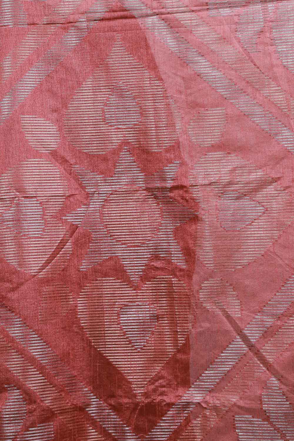 Brown Semi Jute Saree