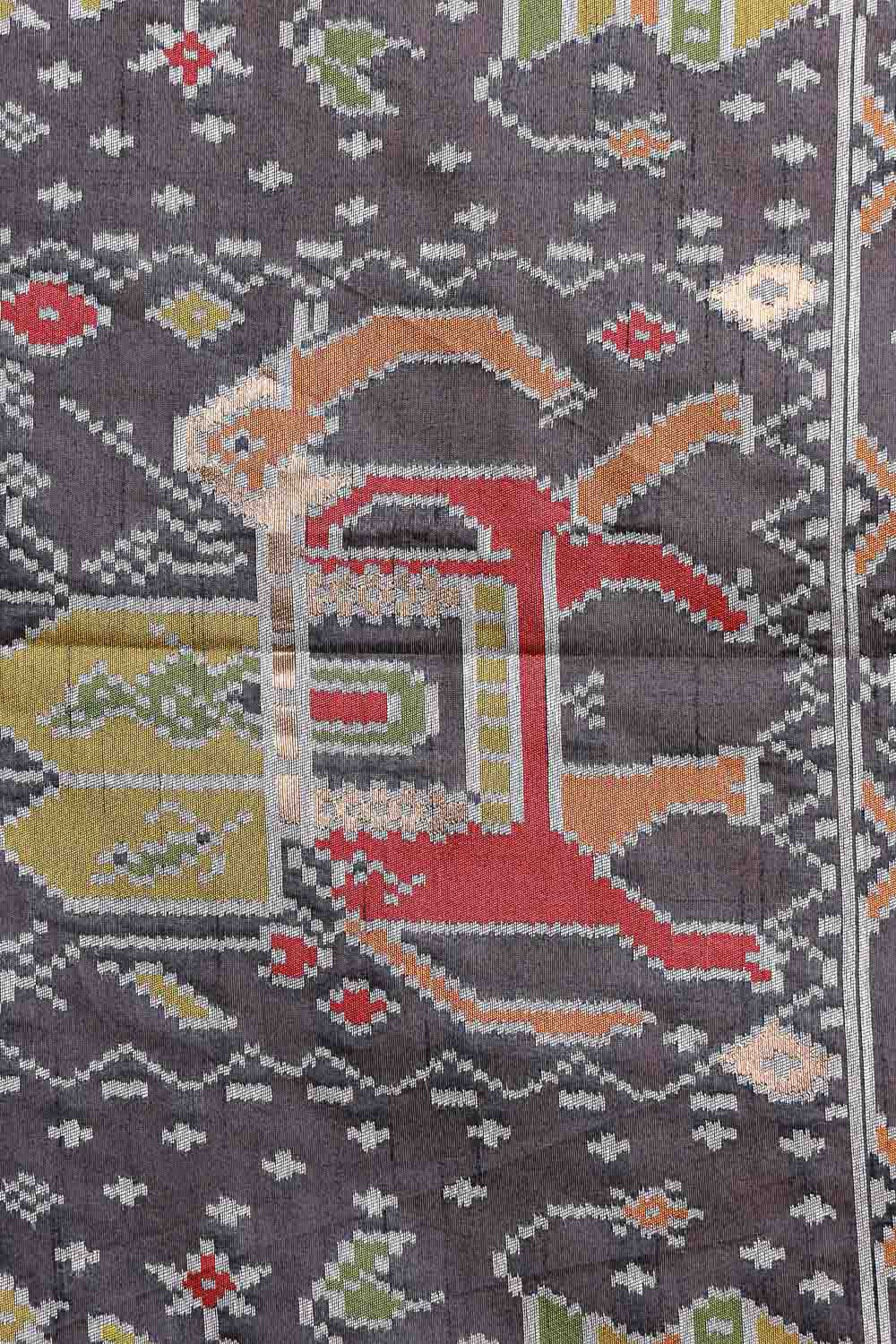 Black Cotton Silk Saree