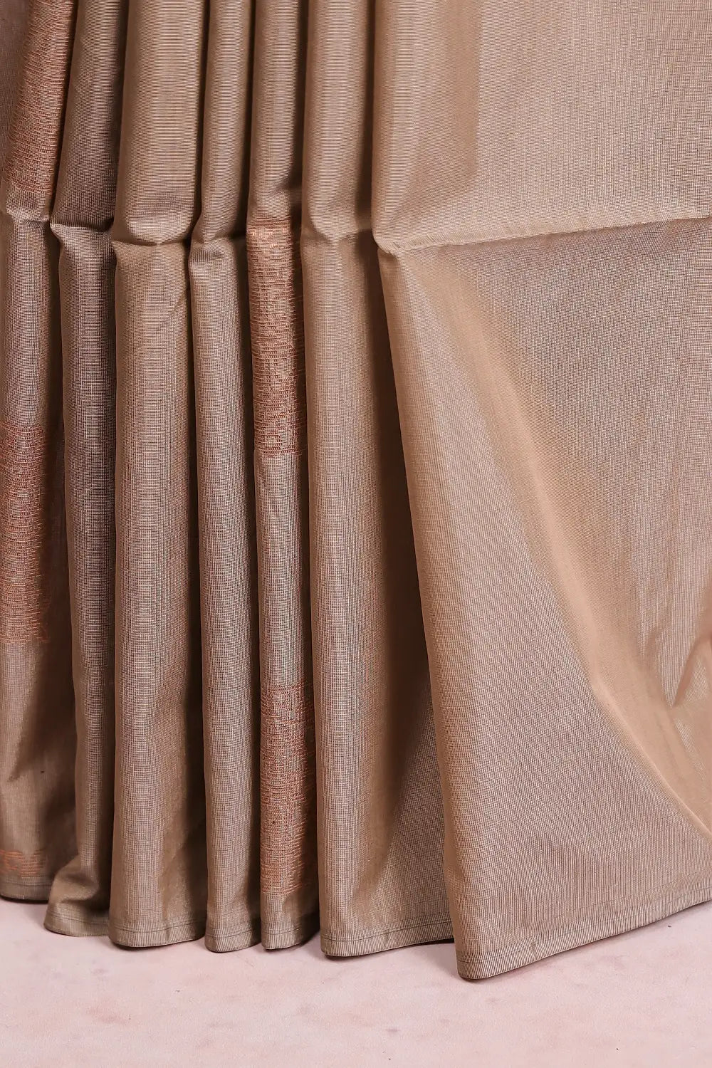 Khaki Color Semi Silk Saree