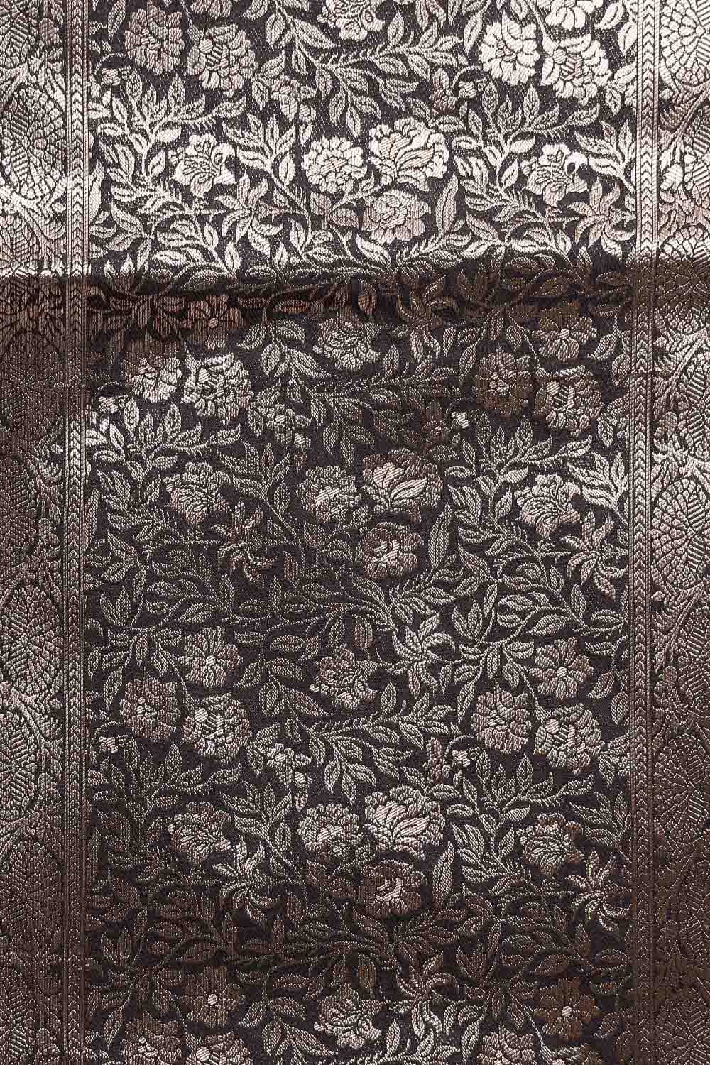 Black Semi Tussar Saree